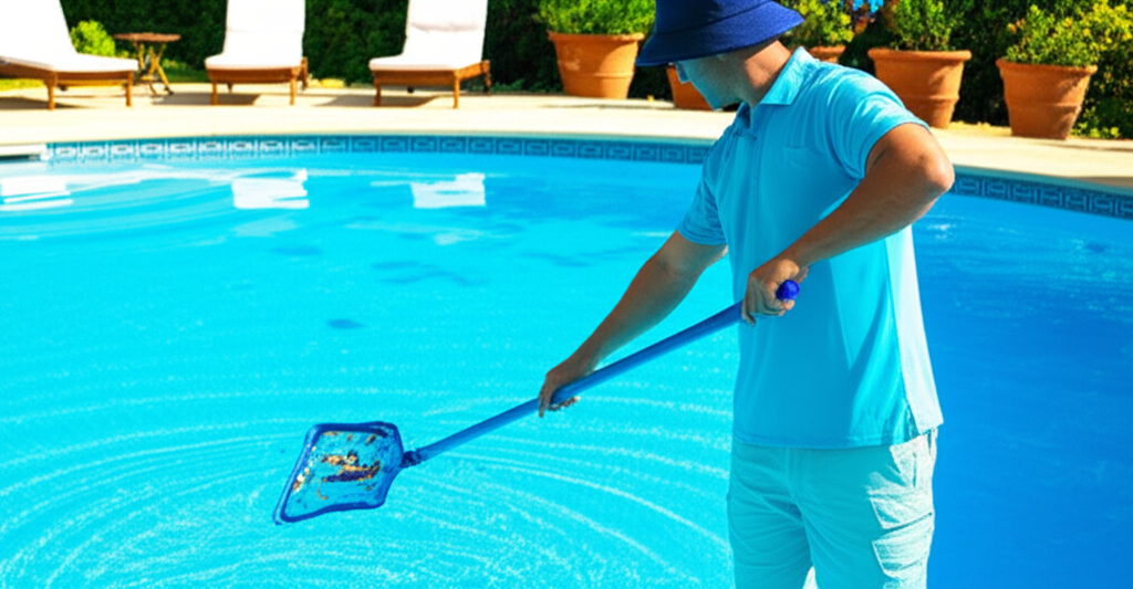 Professional weekly pool cleaning service in Tampa Bay